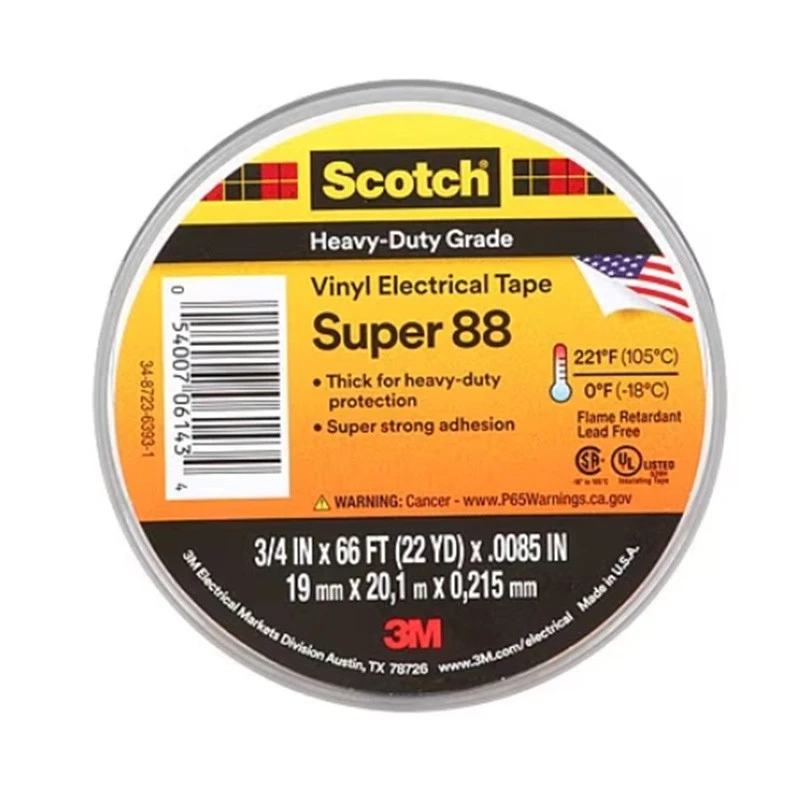 3M™ Scotch Super 88 Vinyl Electrical Tape: Premium Heavy-Duty Insulation For Electrical Applications factory